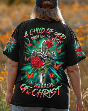 A Child Of God A Woman Of Faith Women's All Over Print Shirt  - Tlnz0804252