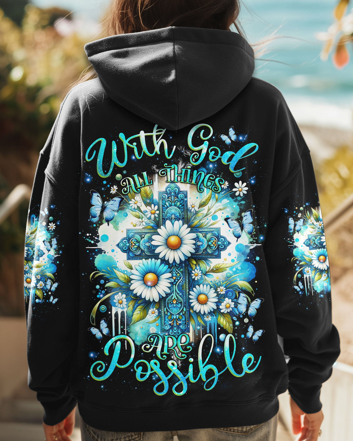With God All Things Are Possible Women's All Over Print Shirt - Tlnz1209244