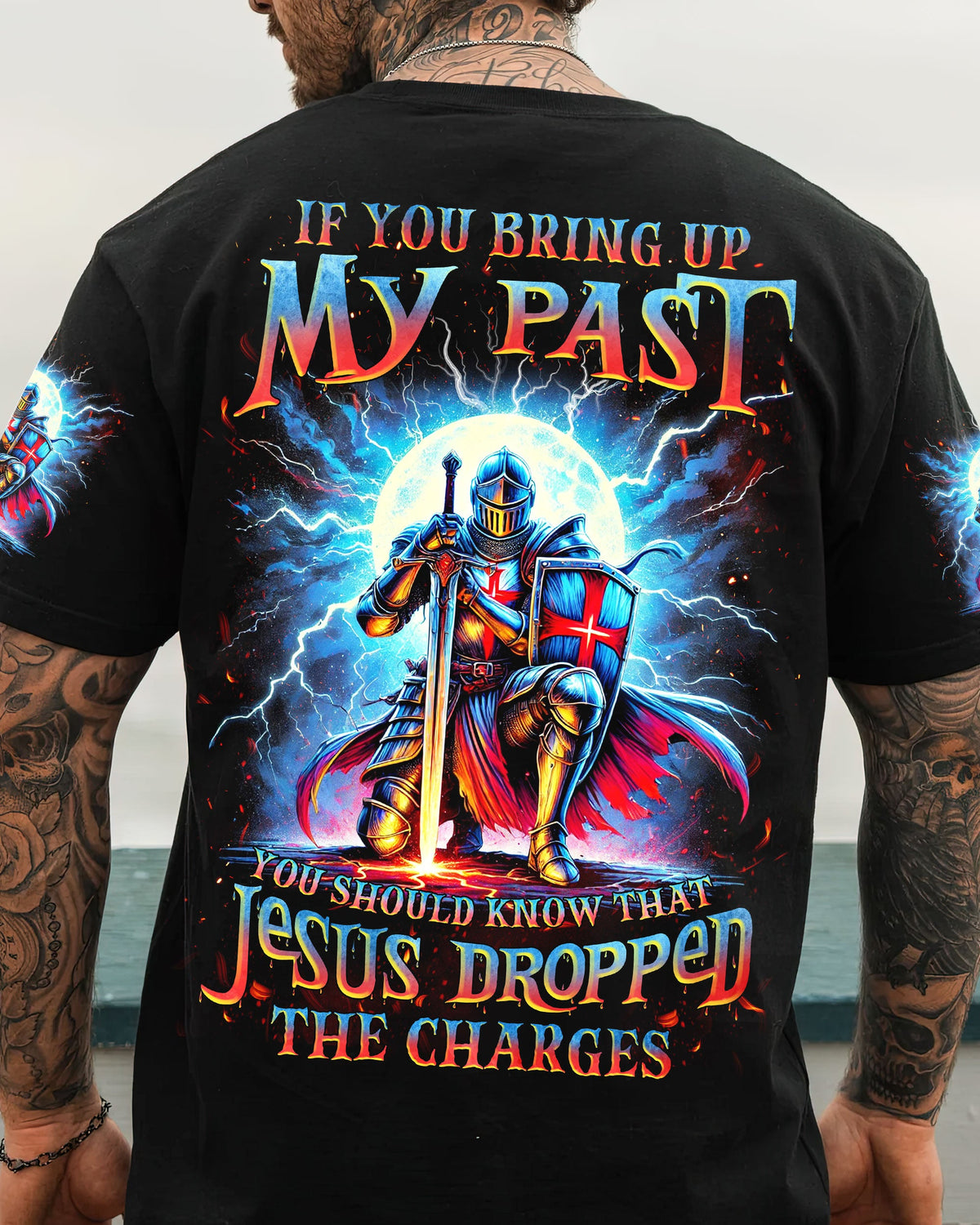 Jesus Dropped The Charges Warrior Men's All Over Print Shirt - Tlnz1707242