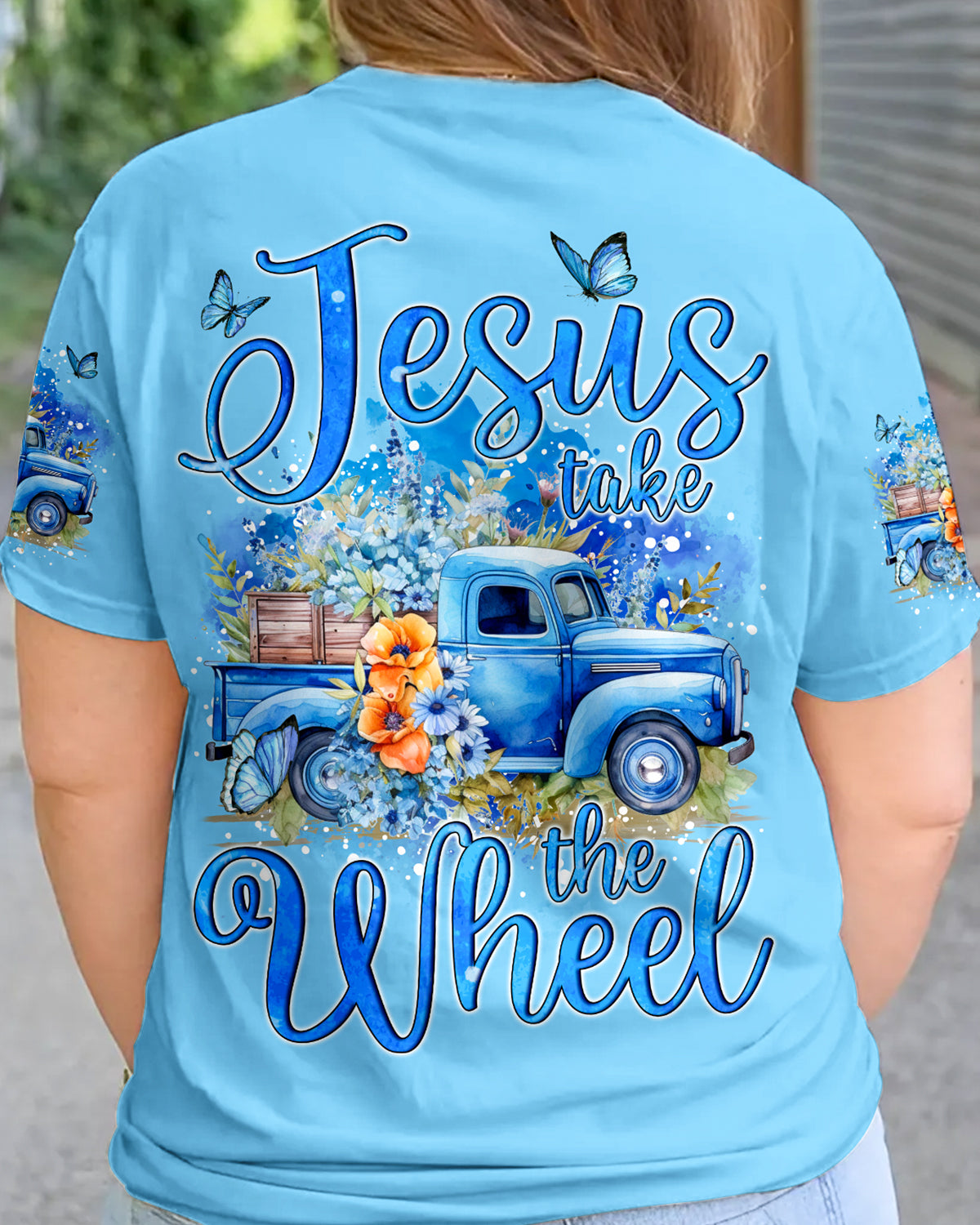 Jesus Take The Wheel Women's All Over Print Shirt - Tyqy0405242
