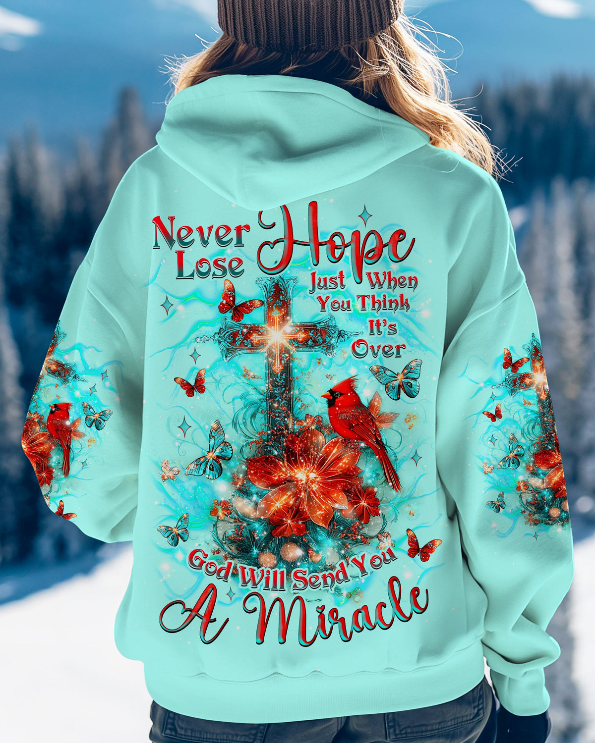 God Will Send You A Miracle Cardinal Women's All Over Print Shirt - Tlnz1412243