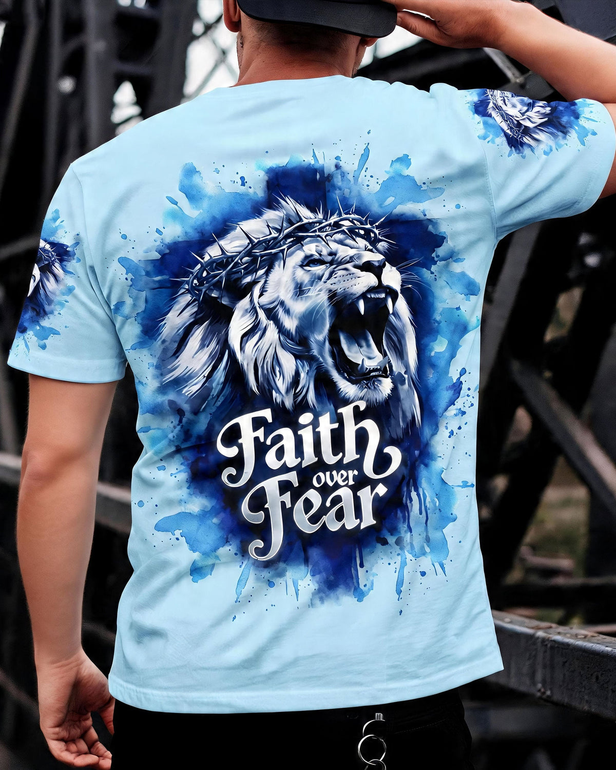 Faith Over Fear Men's All Over Print Shirt - Tyln0206263