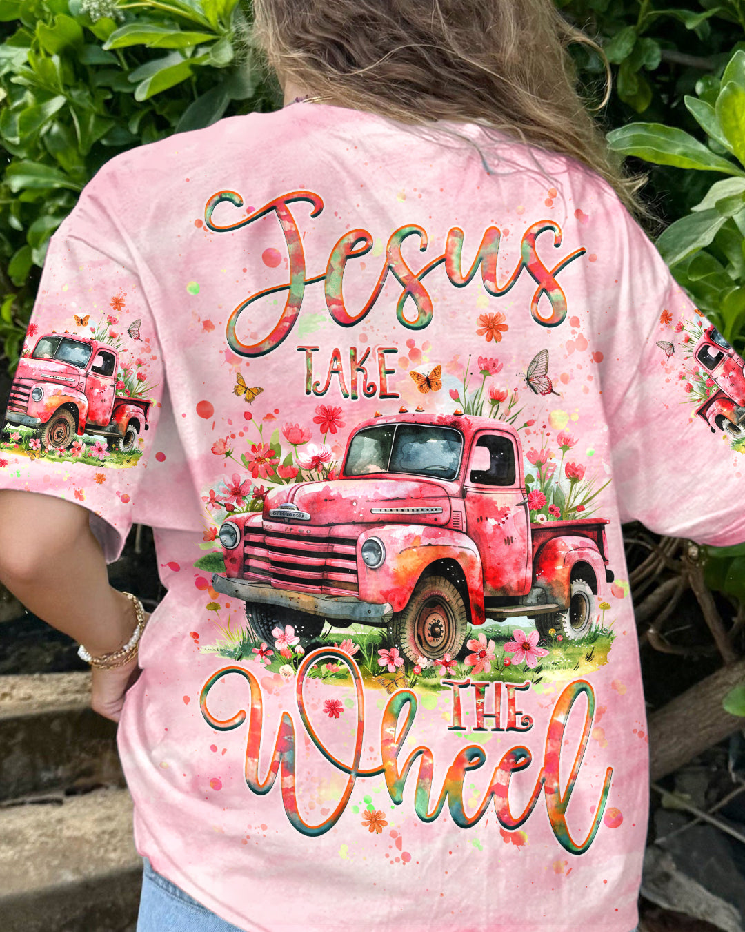 Jesus Take The Wheel Women's All Over Print Shirt - Yhhg2307243