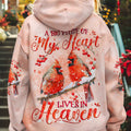 A Big Piece Of My Heart Lives In Heaven Red Cardinal Women's All Over Print Shirt - Tyqy1610241