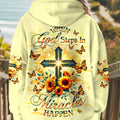 When God Steps In Miracles Happen Women's All Over Print Shirt - Yhhg1701253
