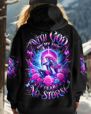 With God On My Side I Fear No Storm Women's All Over Print Shirt - Yhhg1902252