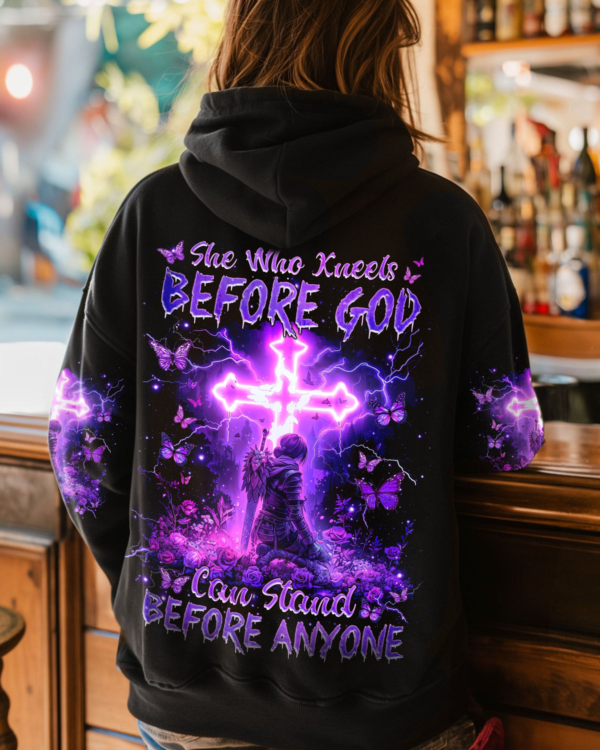 She Who Kneels Before God Warrior Women's All Over Print Shirt - Tlnz2910244
