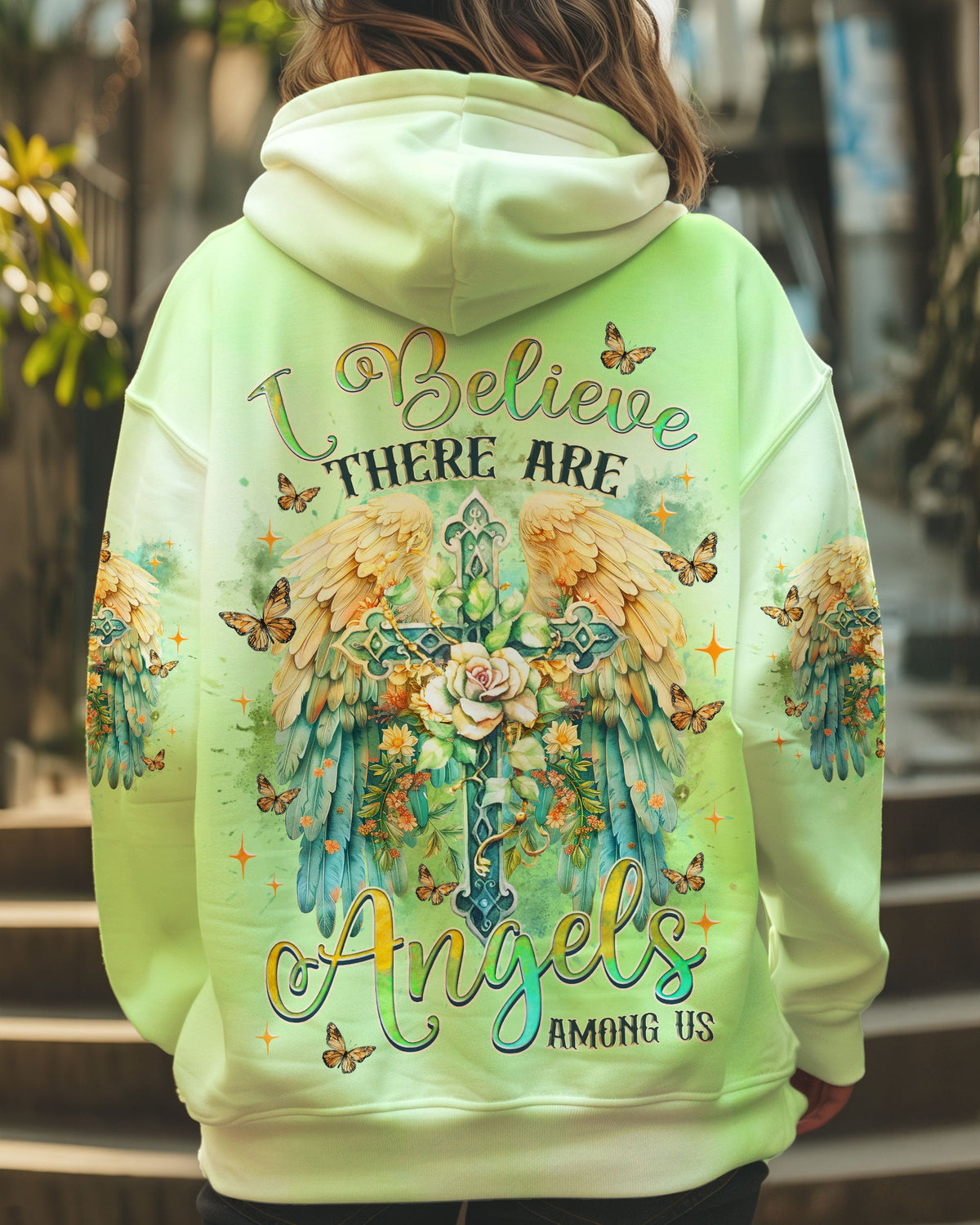 I Believe There Are Angels Among Us Women's All Over Print Shirt - Tlnz1510243