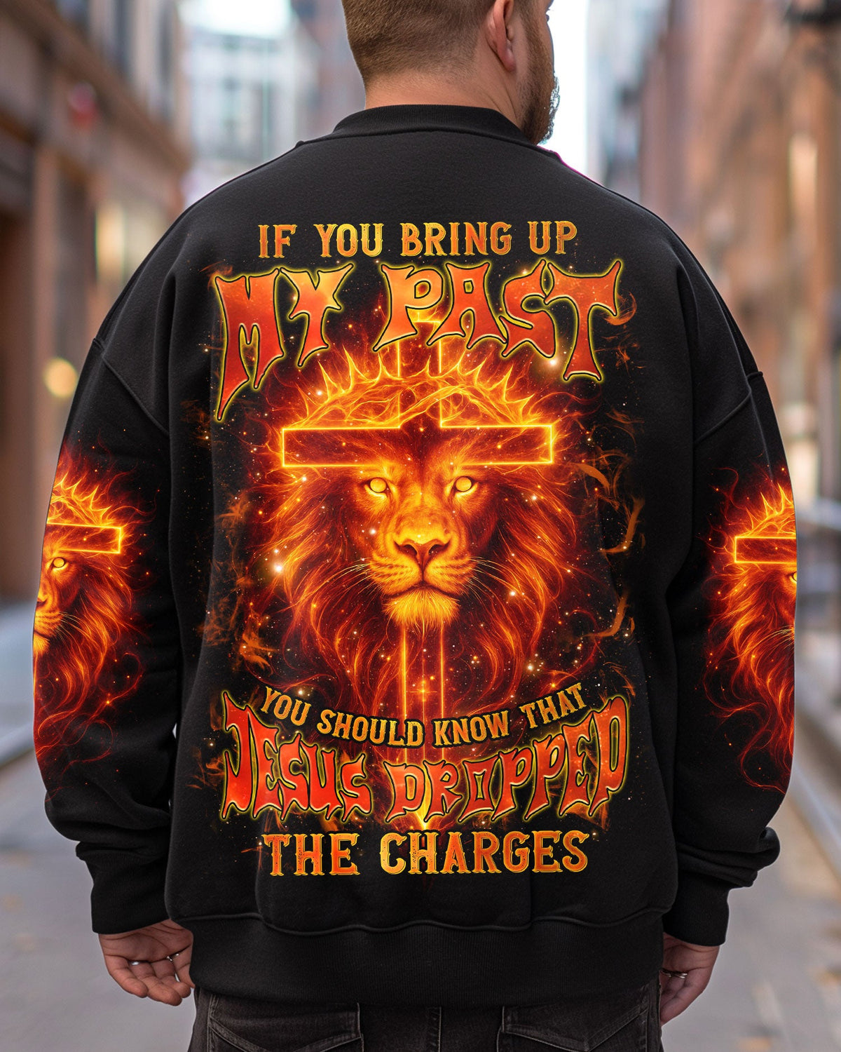 Jesus Dropped The Charges Lion Men's All Over Print Shirt  - Tlnz3006253