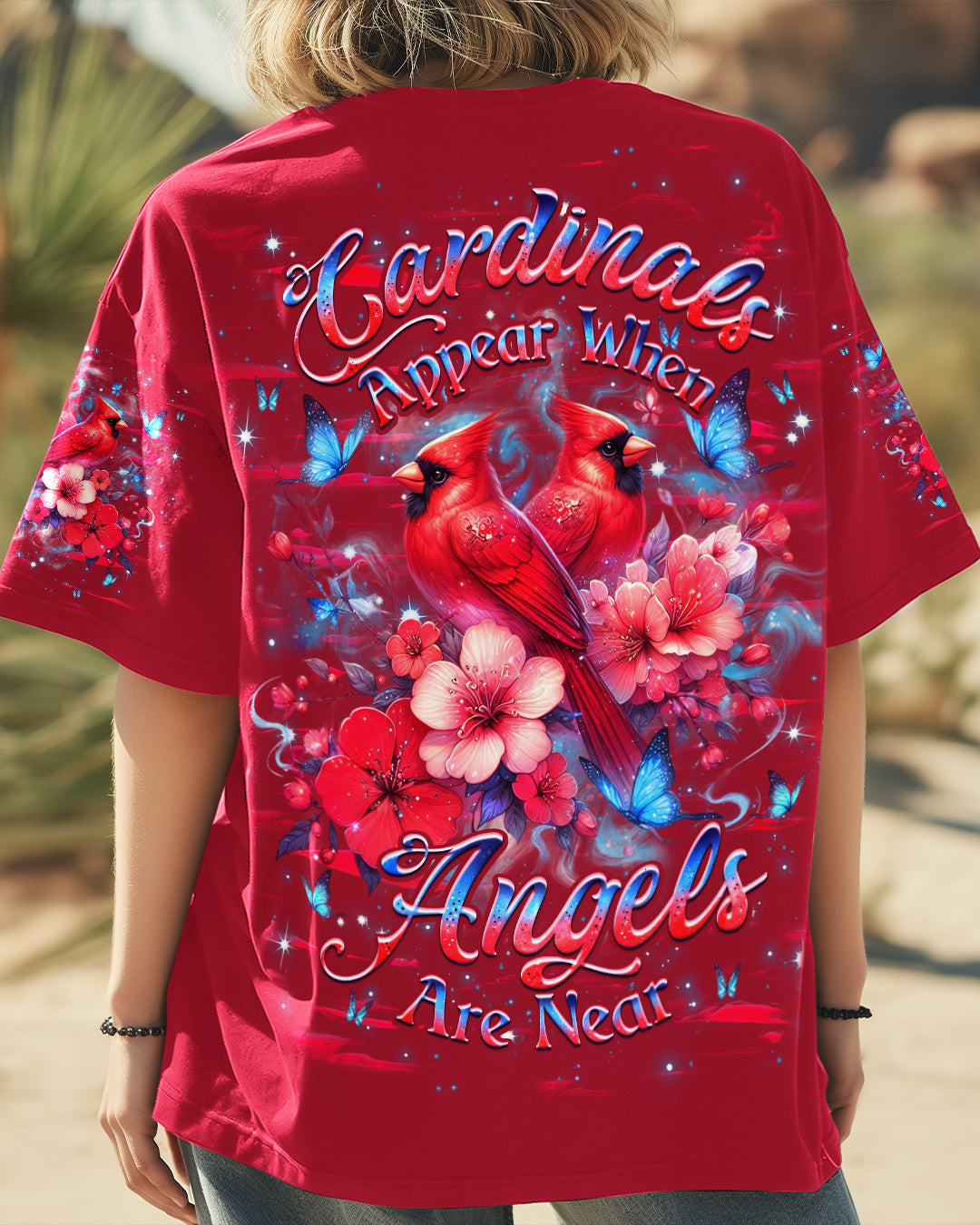 Cardinals Appear When Angels Are Near Women's All Over Print Shirt - Yhhg2603254