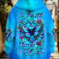 Faith Hope Love Butterfly Women's All Over Print Shirt - Yhhg1303253