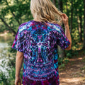Faith In Light Wing Cross Swirl Women's All Over Print Shirt - Ri3103261
