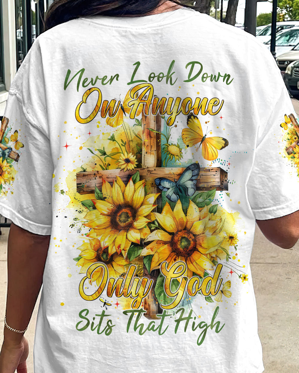 Never Look Down On Anyone Women's All Over Print Shirt - Tytm1204242