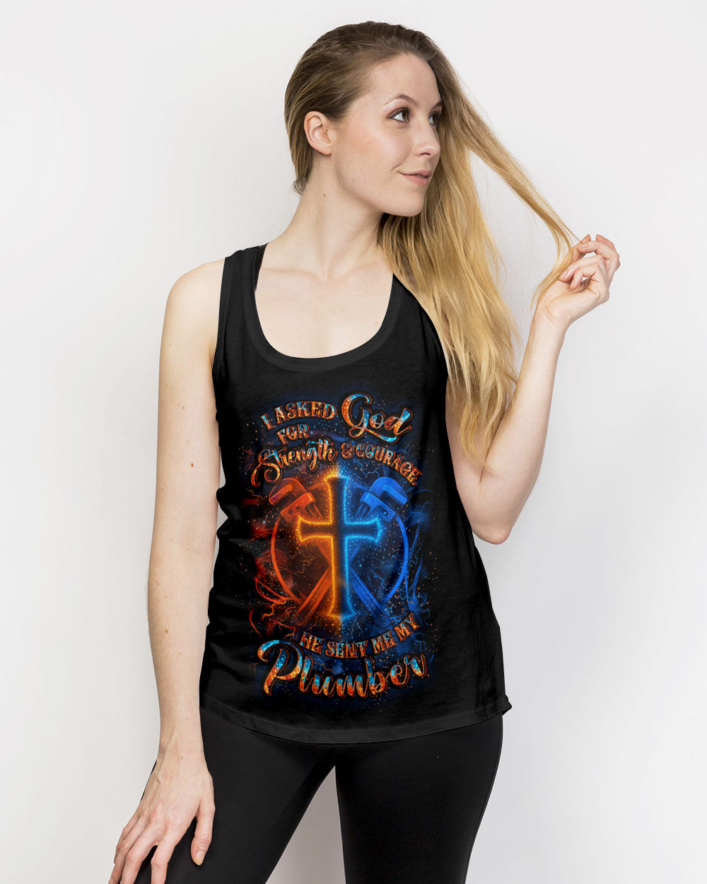 I ASKED GOD FOR STRENGTH AND COURAGE ALL OVER PRINT - YHLT0108254