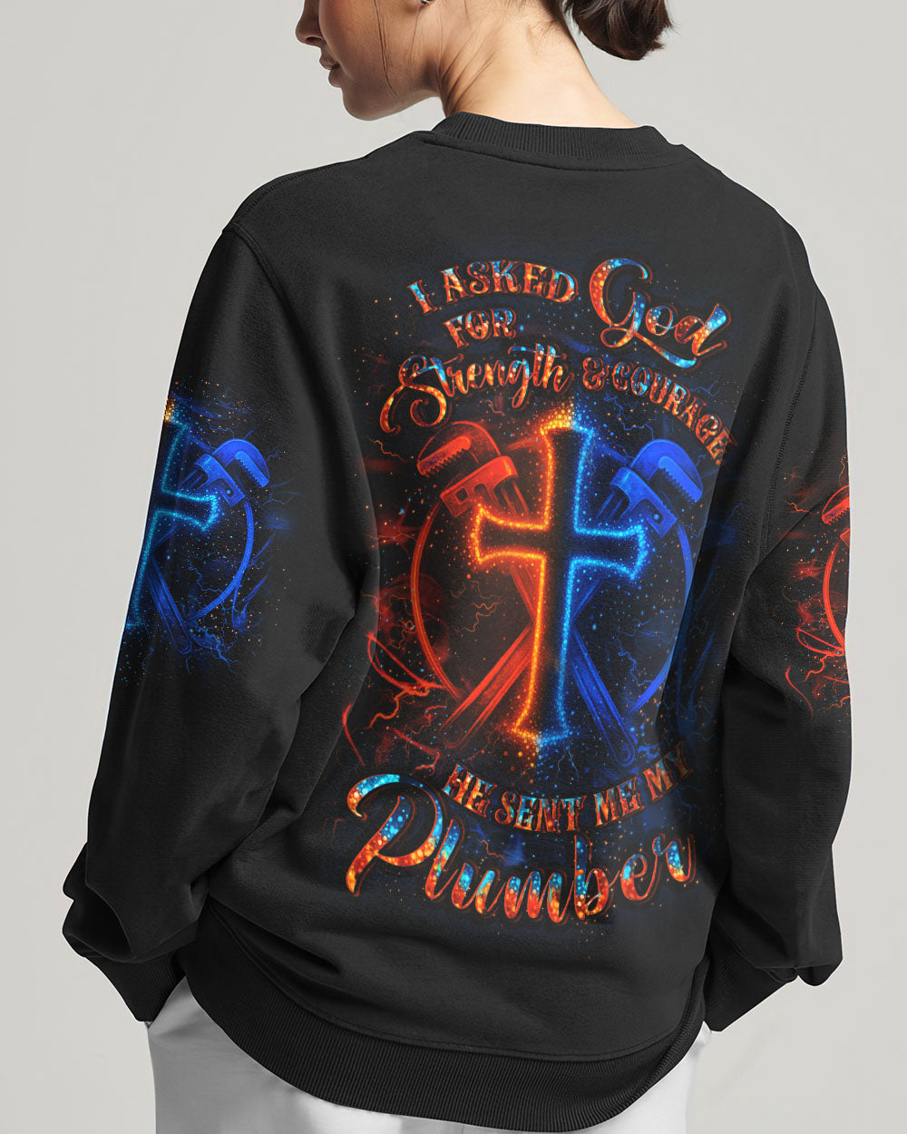 I ASKED GOD FOR STRENGTH AND COURAGE ALL OVER PRINT - YHLT0108254