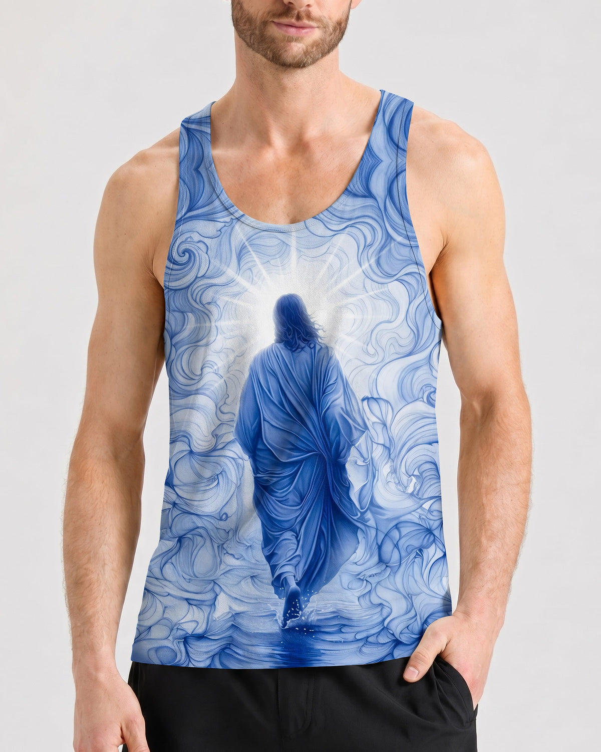 Jesus Walking On Water Men's All Over Print Shirt - Tyqy0307264