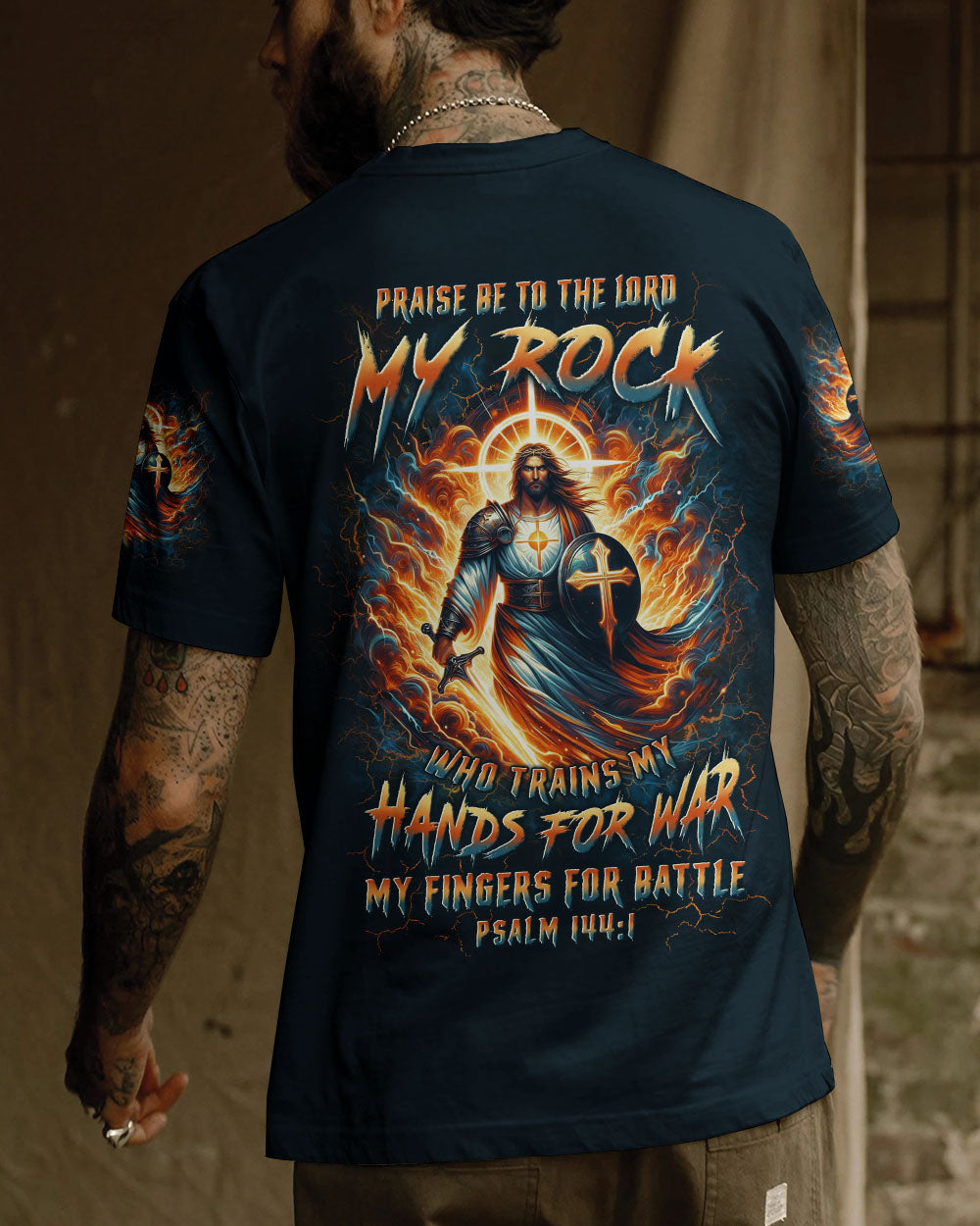 Praise Be To The Lord My Rock Men's All Over Print Shirt - Yhln1604244