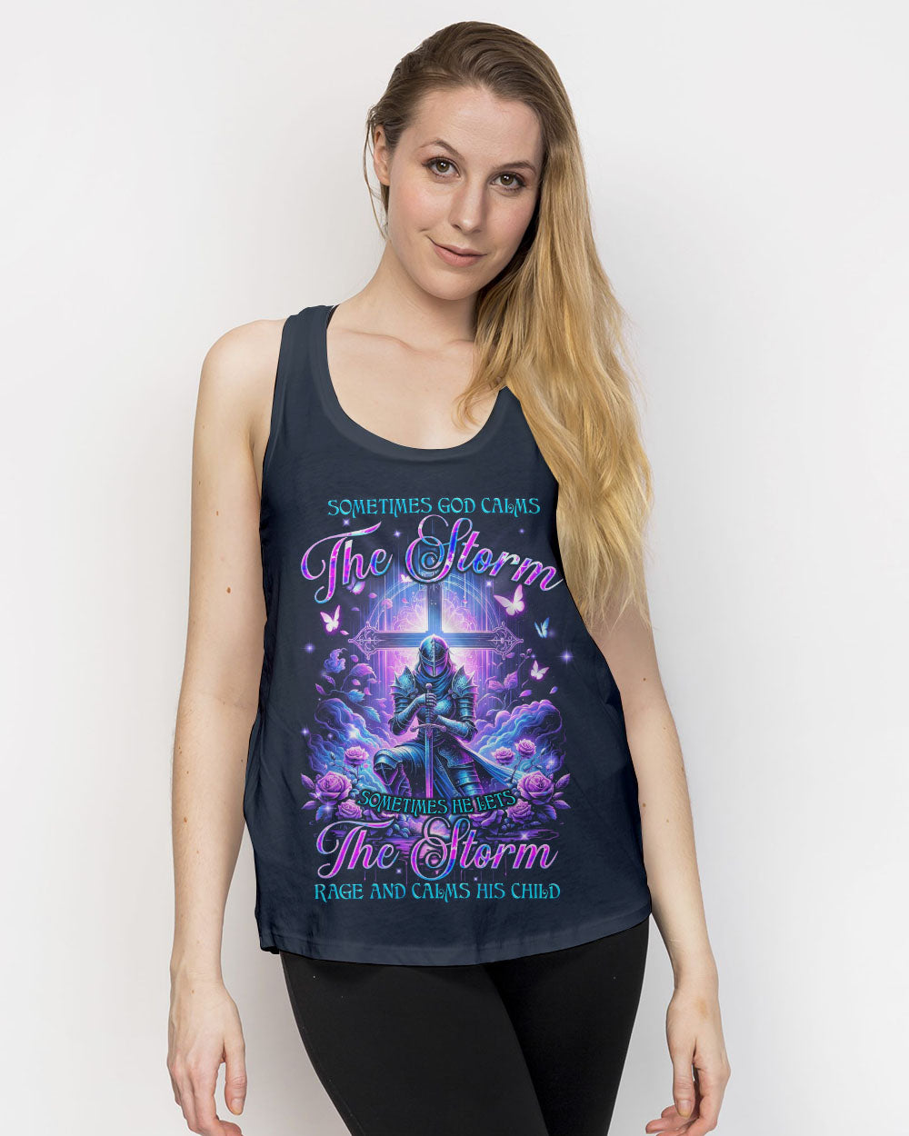 God Calms The Storm Women's All Over Print Shirt - Tyqy2812233