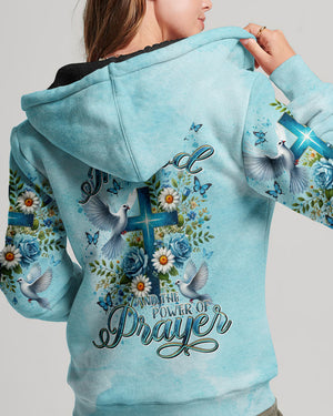I Believe In God Floral Cross Dove Women's All Over Print Shirt - Tltr1506244