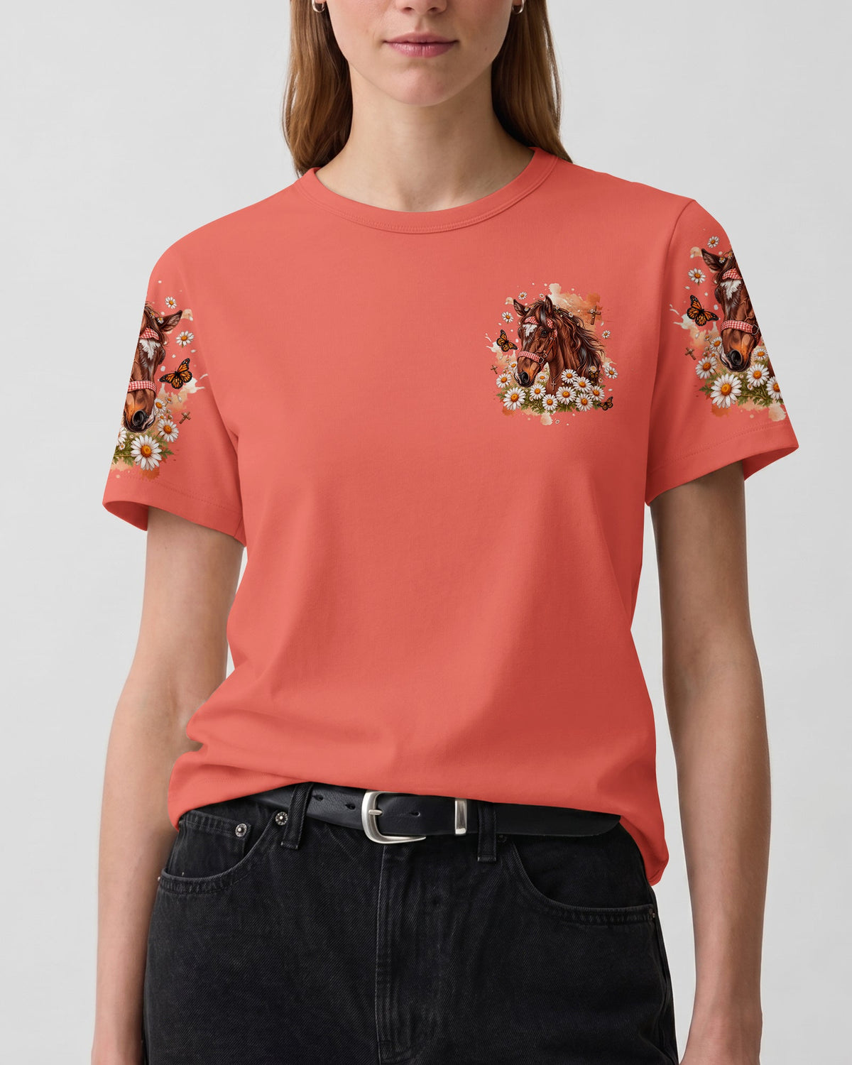 With God All Things Are Possible Horse Women's All Over Print Shirt   - Tlhg0207263