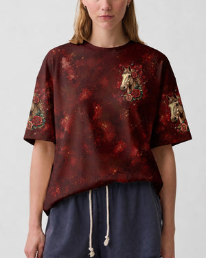 Blessed By God Horse Women's All Over Print Shirt - Tltw2707265