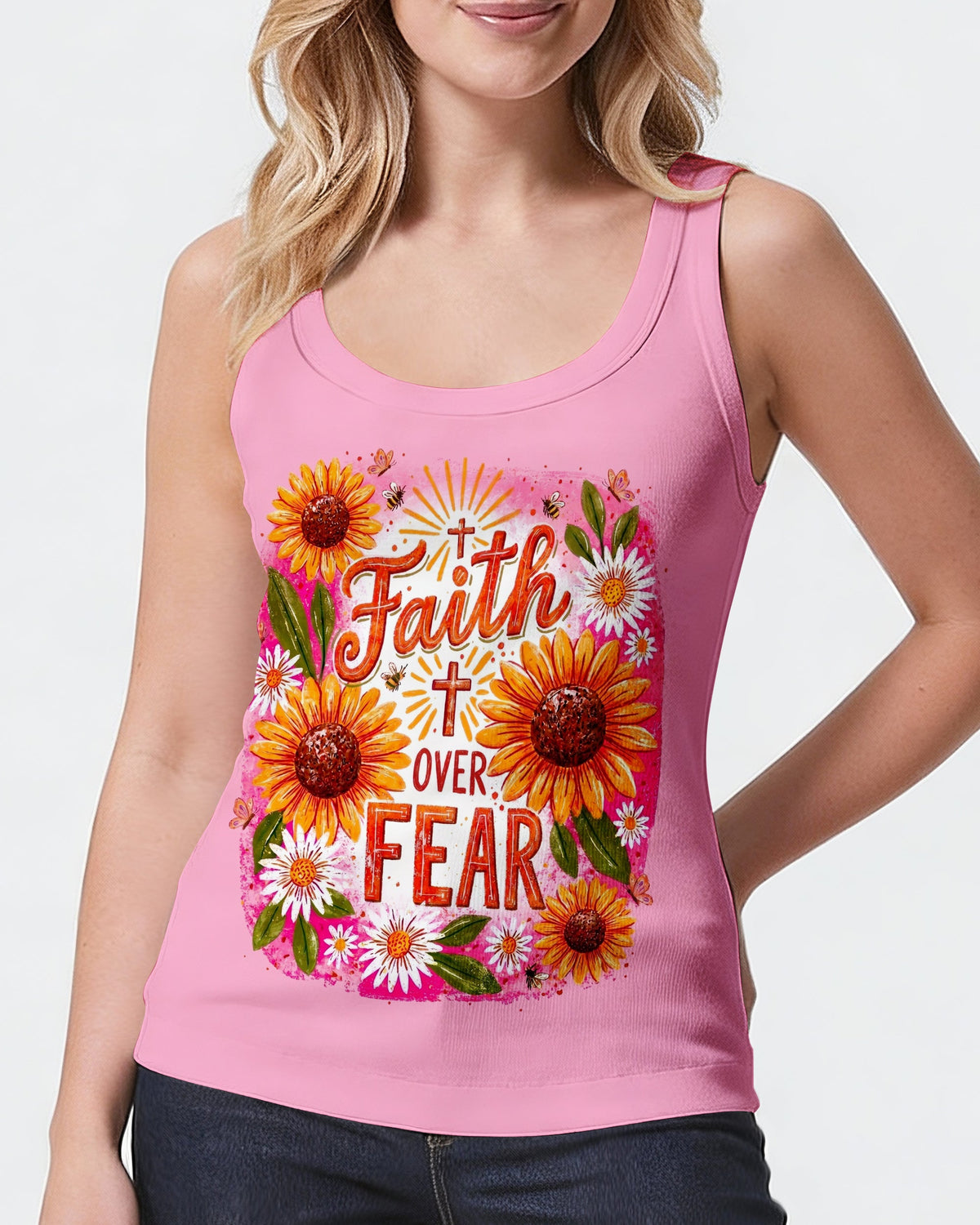 Faith Over Fear Women's All Over Print Shirt - Tyln1707262