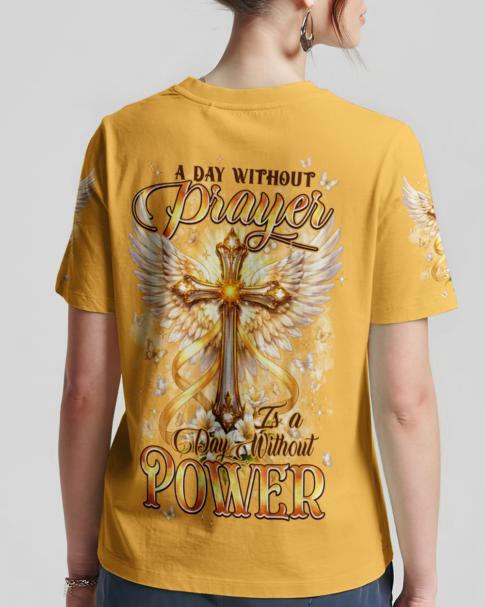A Day Without Prayer Is A Day Without Power Women's All Over Print Shirt - Typq1906261