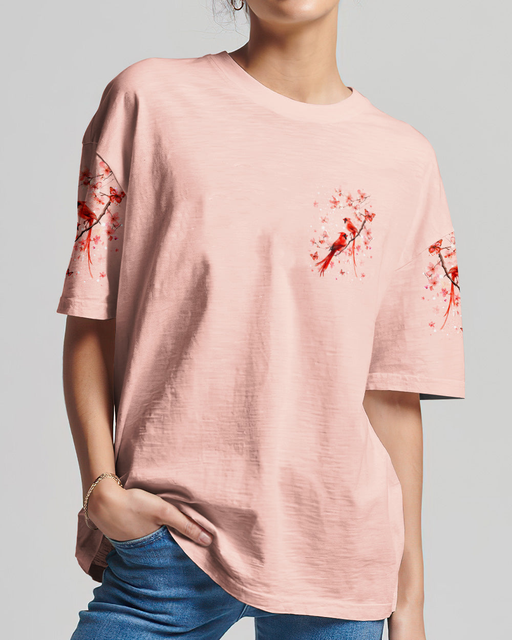 Those We Love Don’t Go Away Cardinal Women's All Over Print Shirt - Tlhg1604263
