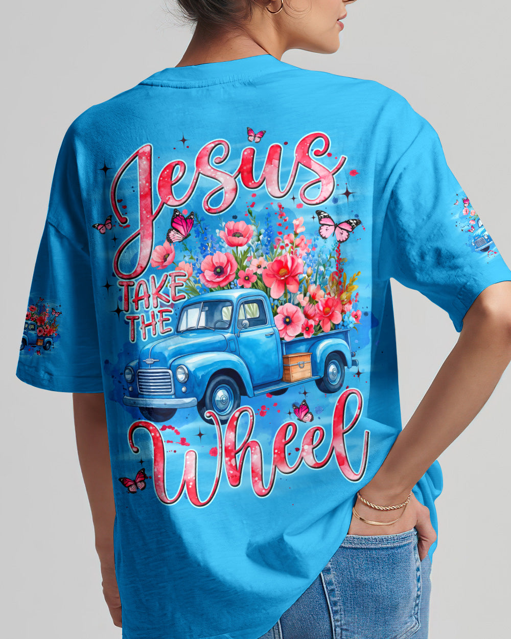 Jesus Take The Wheel Women's All Over Print Shirt - Tyqy2004261